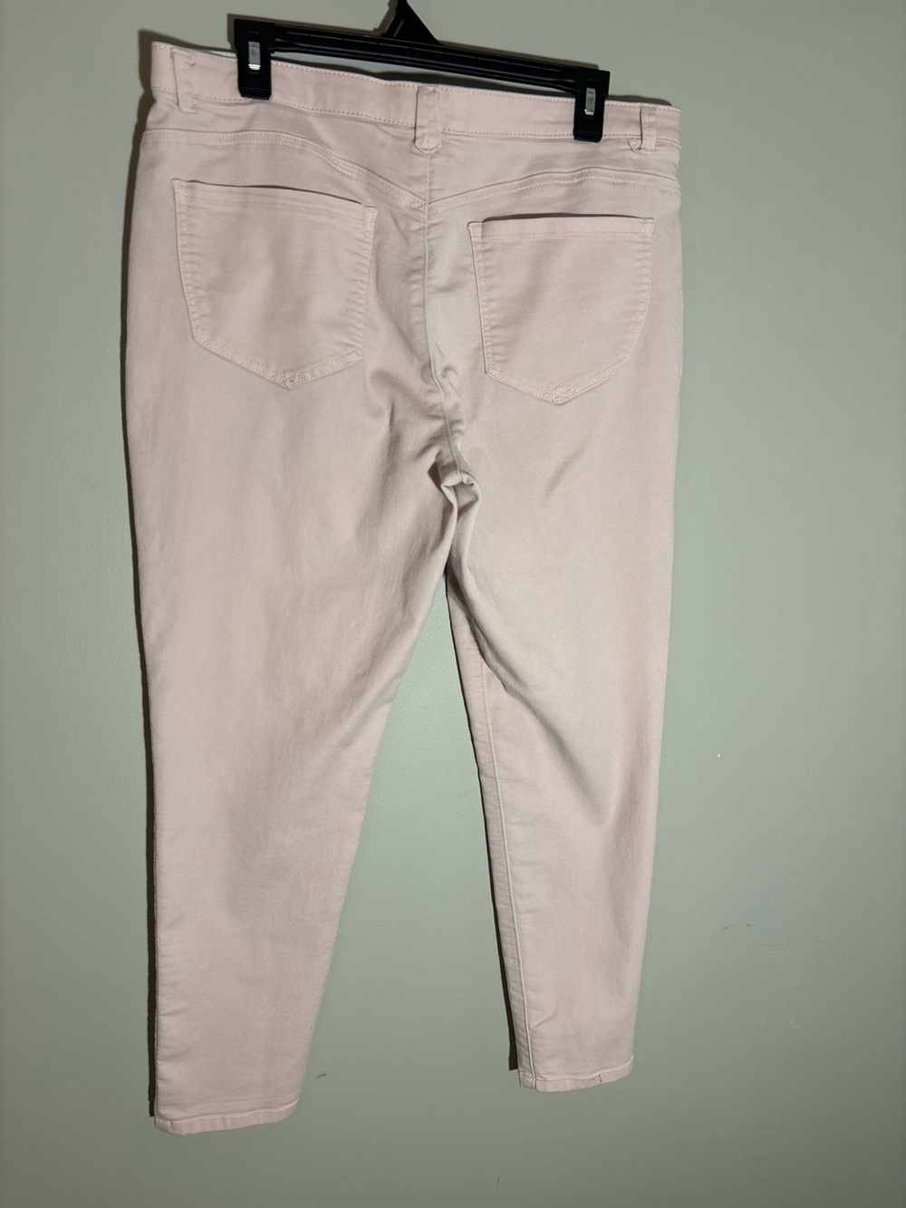 Democracy Ab Solution Jeans Size 14 Pink Stretch Ankle Straight Leg - Picture 2 of 5